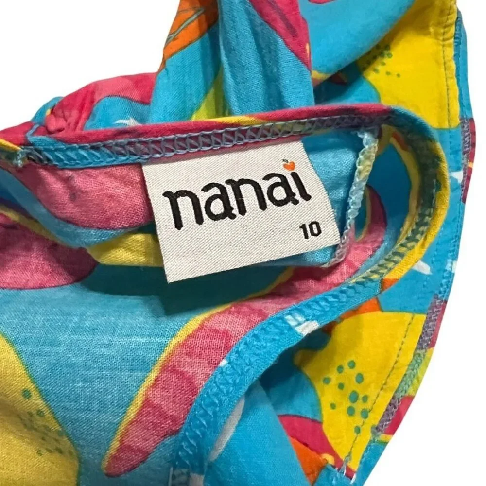 Nanai Girls 10Y Lemon Print Dress